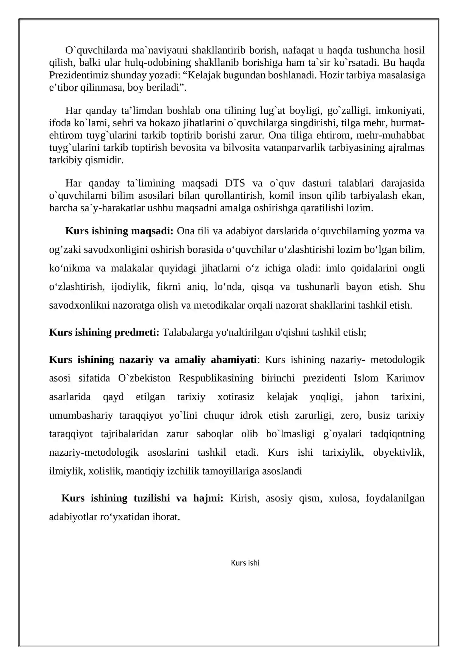 ONA TILI DARSLARI BO'YICHA NAZORAT SHAKLLARI VA UNI TASHKIL ETISH METODIKASI 4