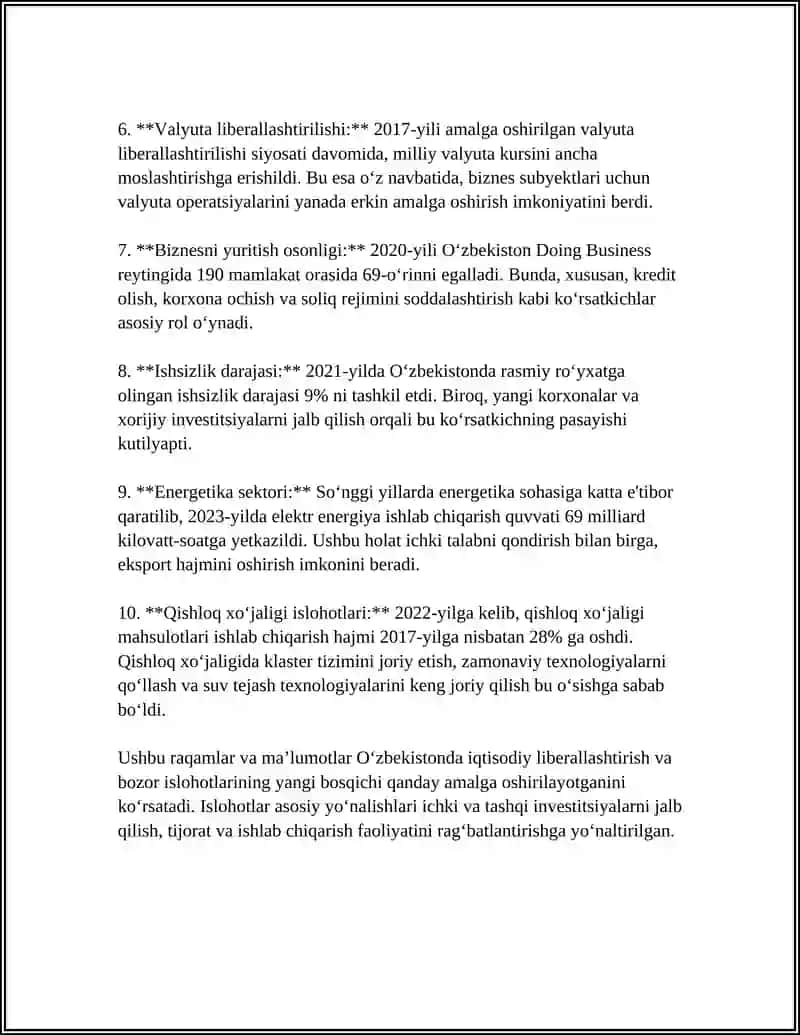 O'ZBEKISTONDA AMALGA OSHIRILADIGAN ISLIHATLARNING YANGI BOSQICHLARI 4