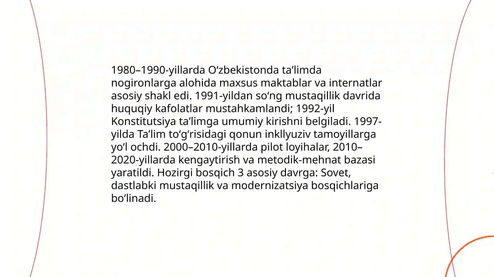 Oʻzbekistonda Inklyuziv taʼlim: Shakllanish bosqichlari va huquqiy asoslari 4