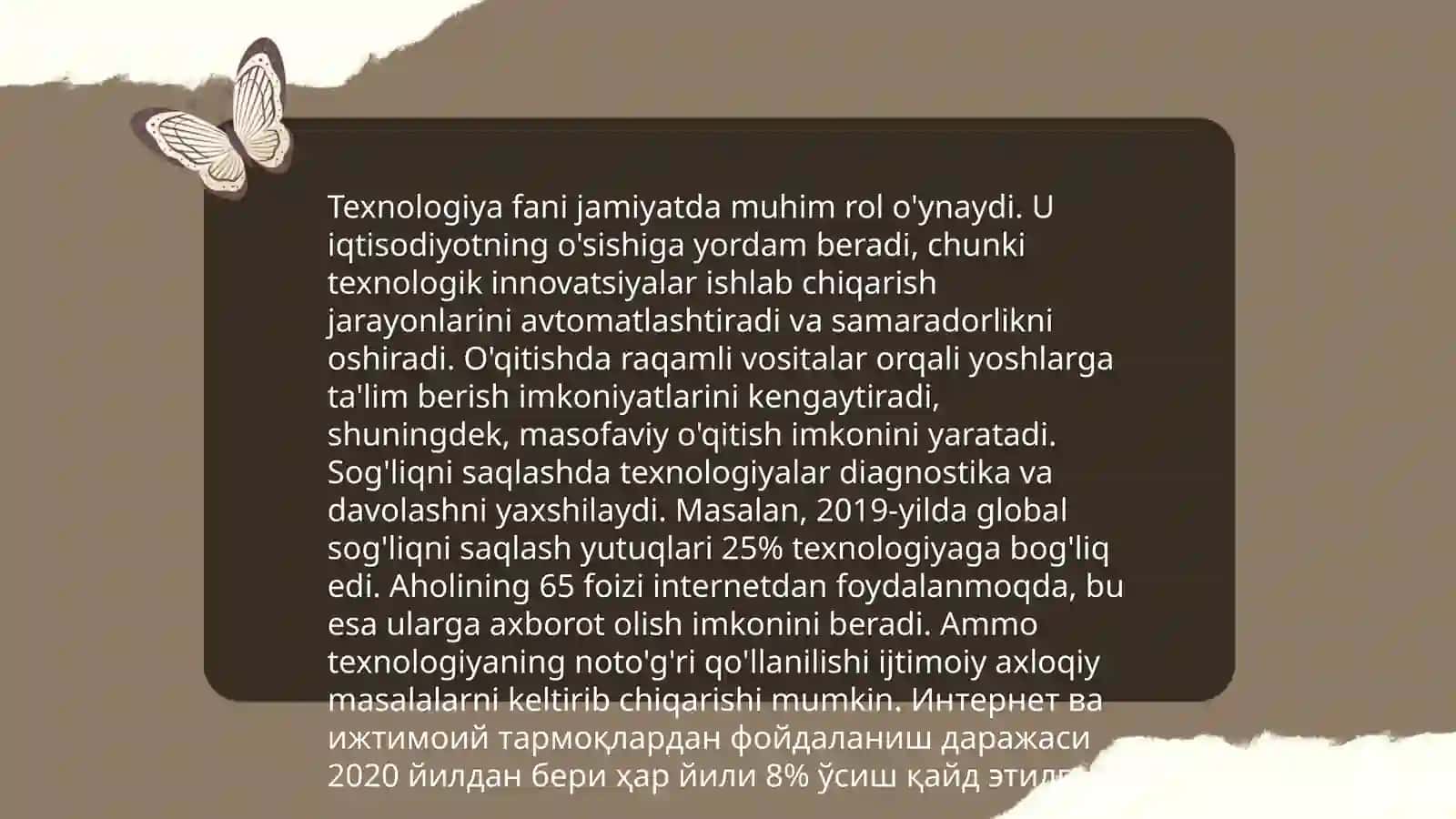 Texnologiya Fanining Maqsad va Vazifalari 4