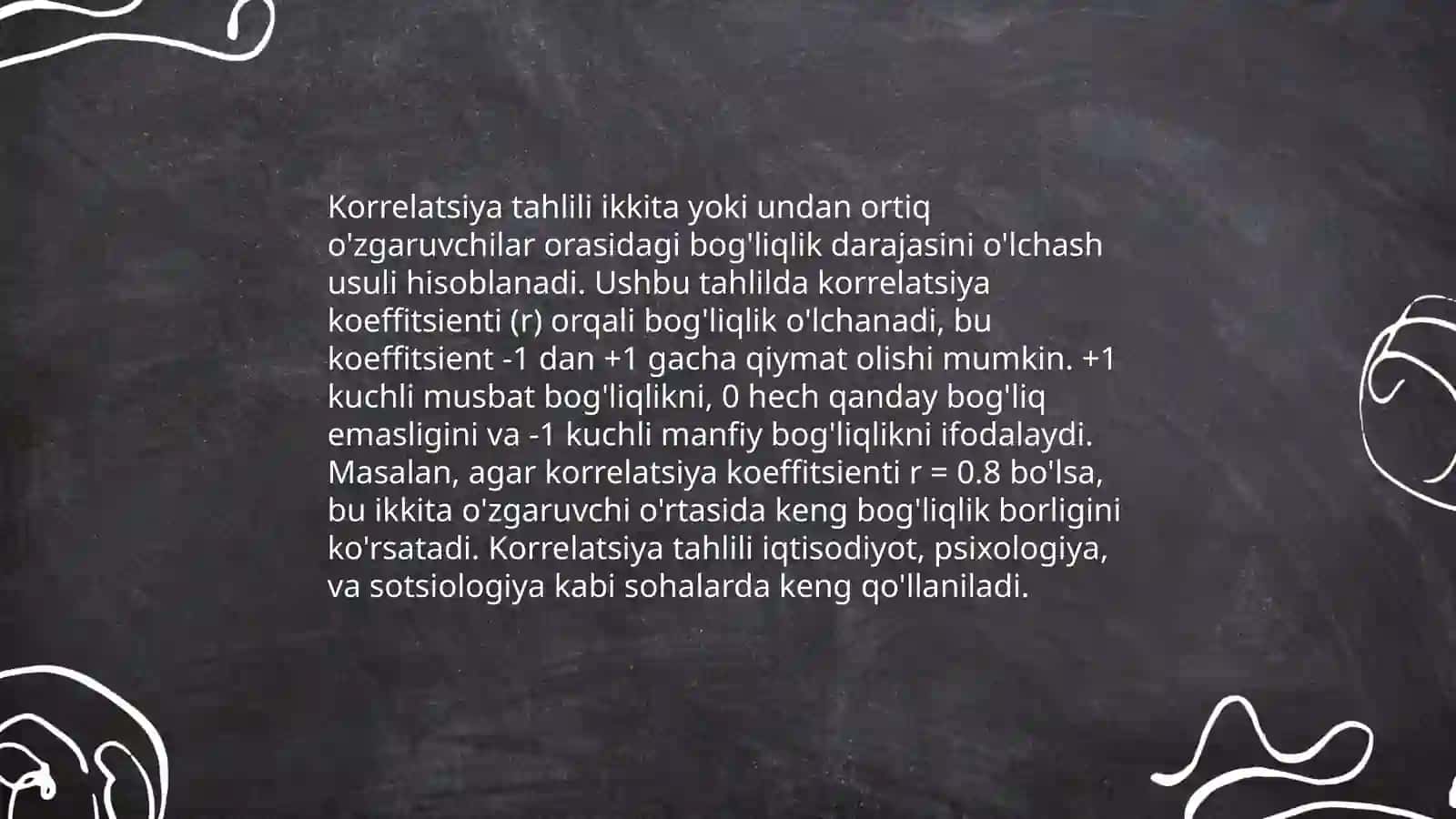 Kuzatilgan tajriba ma'lumotlariga asoslanib korrelatsion jadval tuzish 4