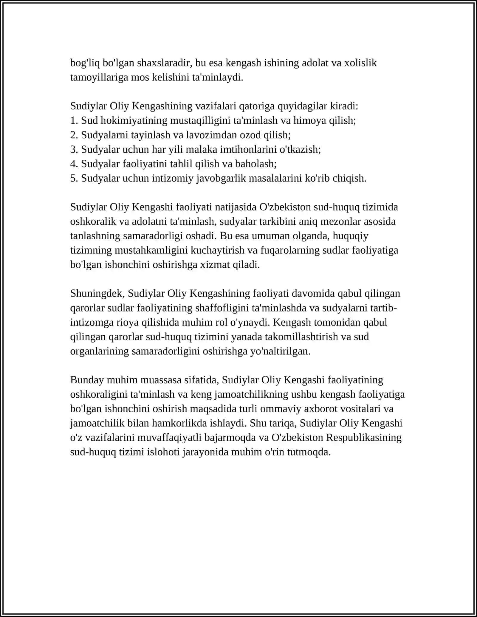 Sudyalar Oliy Kengashi 4