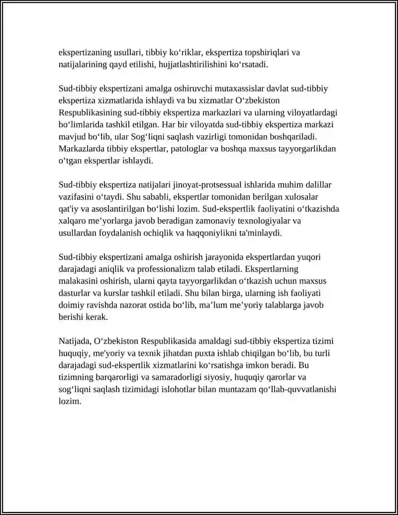 SUD-TIBBIY EKSPERTIZA FAOLIYATINI BELGILOVCHI ME'YORIY HUJJATLAR 4