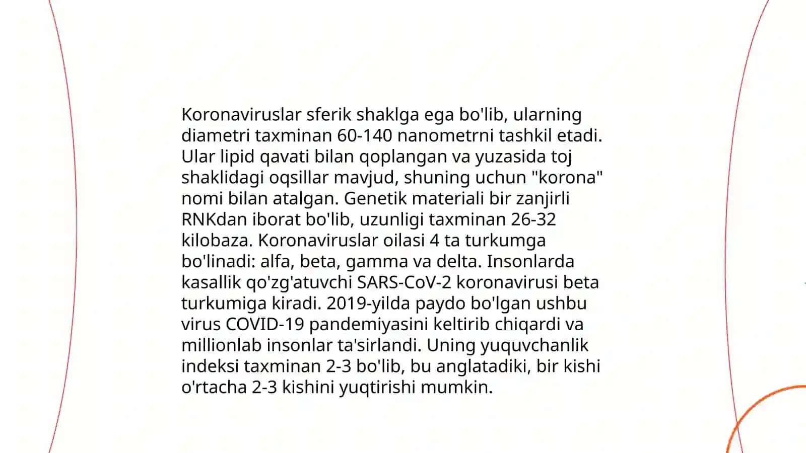 Koronaviruslar oilasi keltirib chiqaradigan kasalliklarning xususiyatlari va ularni laboratoriya diagnostikasi 4