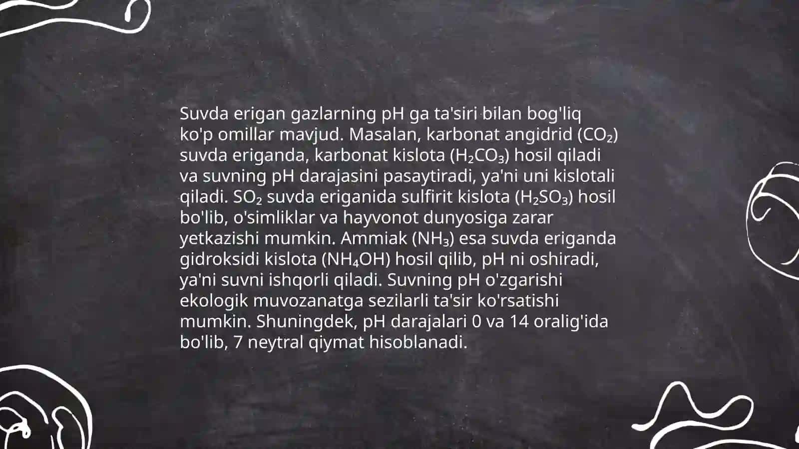 Asosiy va nordon eritmalarning pH qiymatini hisoblash usullari 4