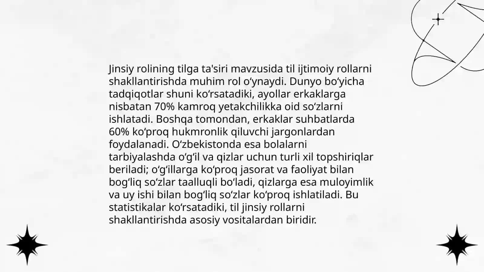 Jins va til sotsiolingvistikasining asoslari 4