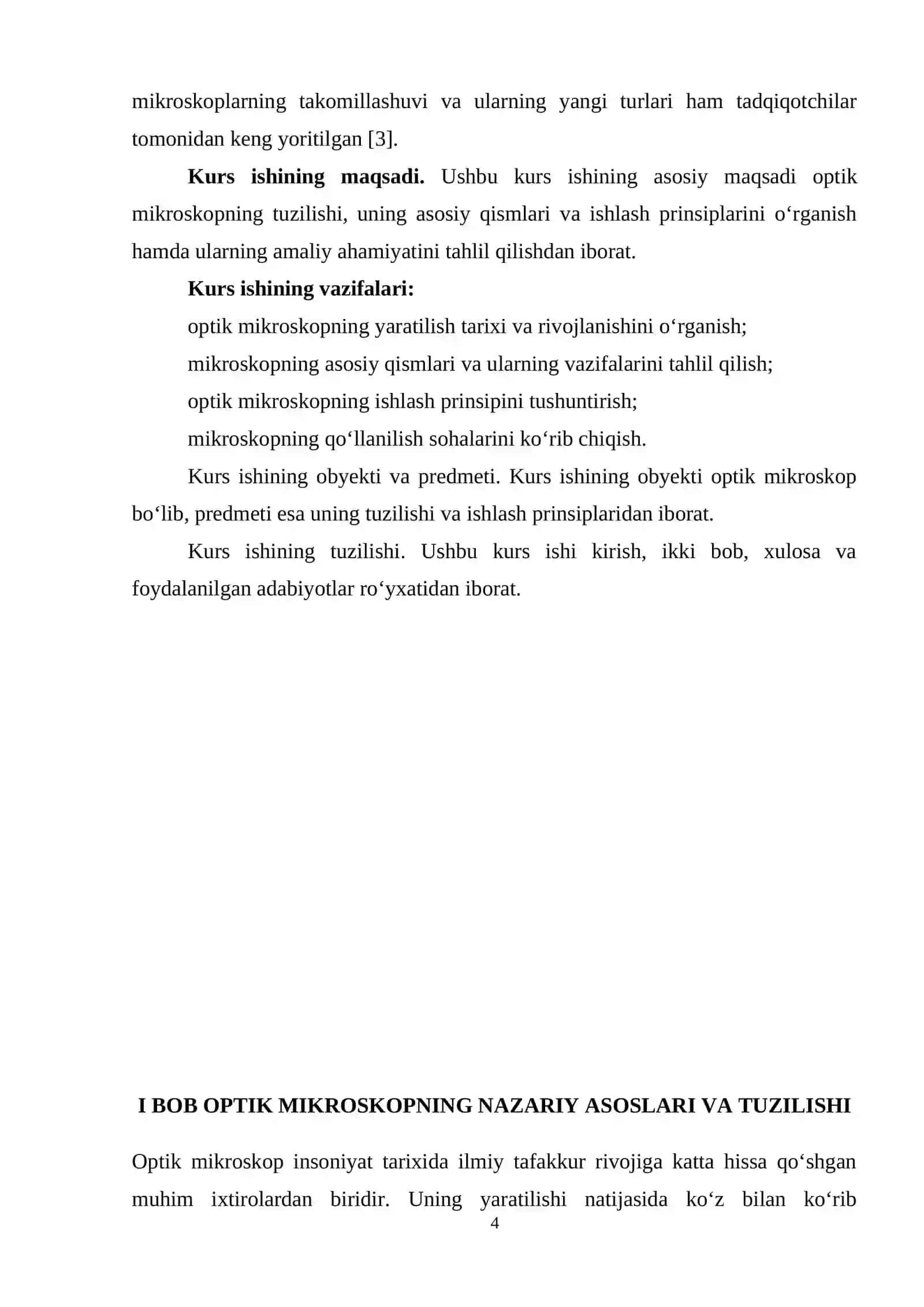 Optik mikroskopning tuzilishi va ishlash prinsipi 4