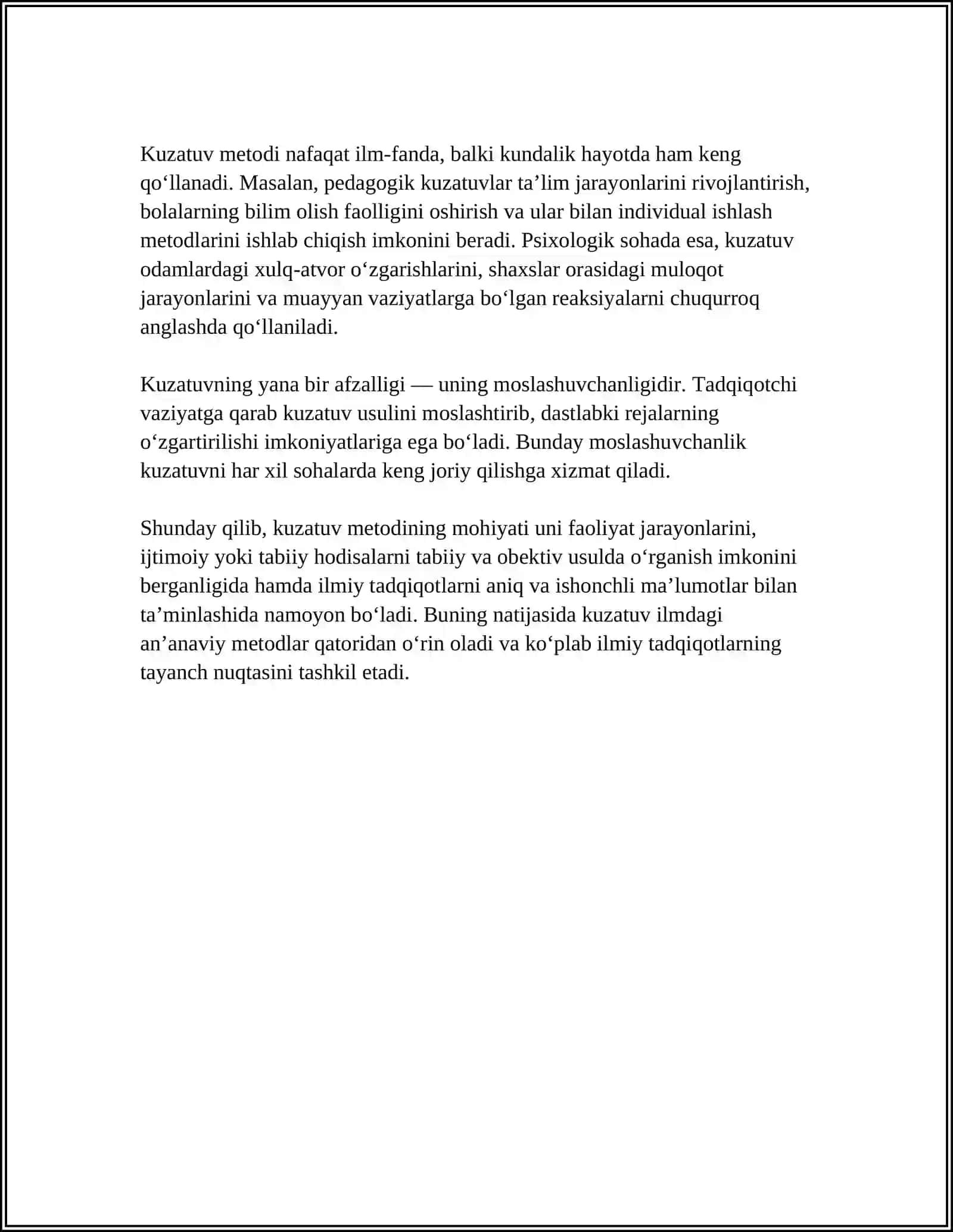 Kuzatuv Metodlari Bn Ularning Mohiyati 4