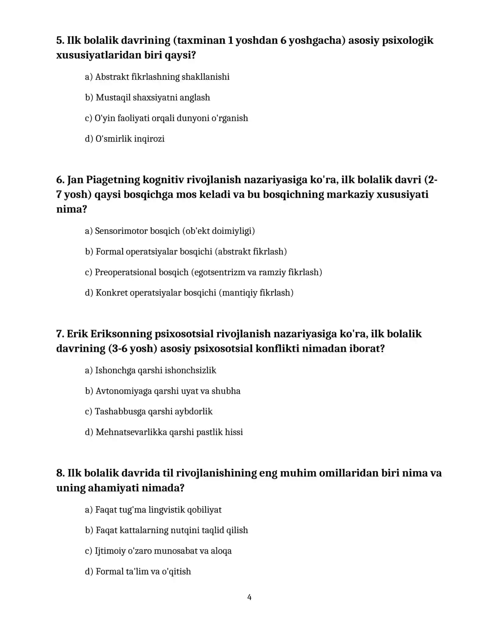 Psixologiyada:Ilk Bolalik 4
