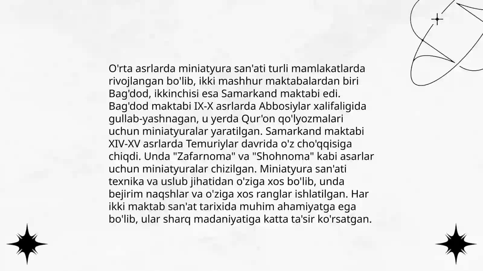 Minatyura Maktablari 4