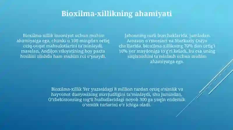 Yer yuzazidagi biologik xilma xillik 4