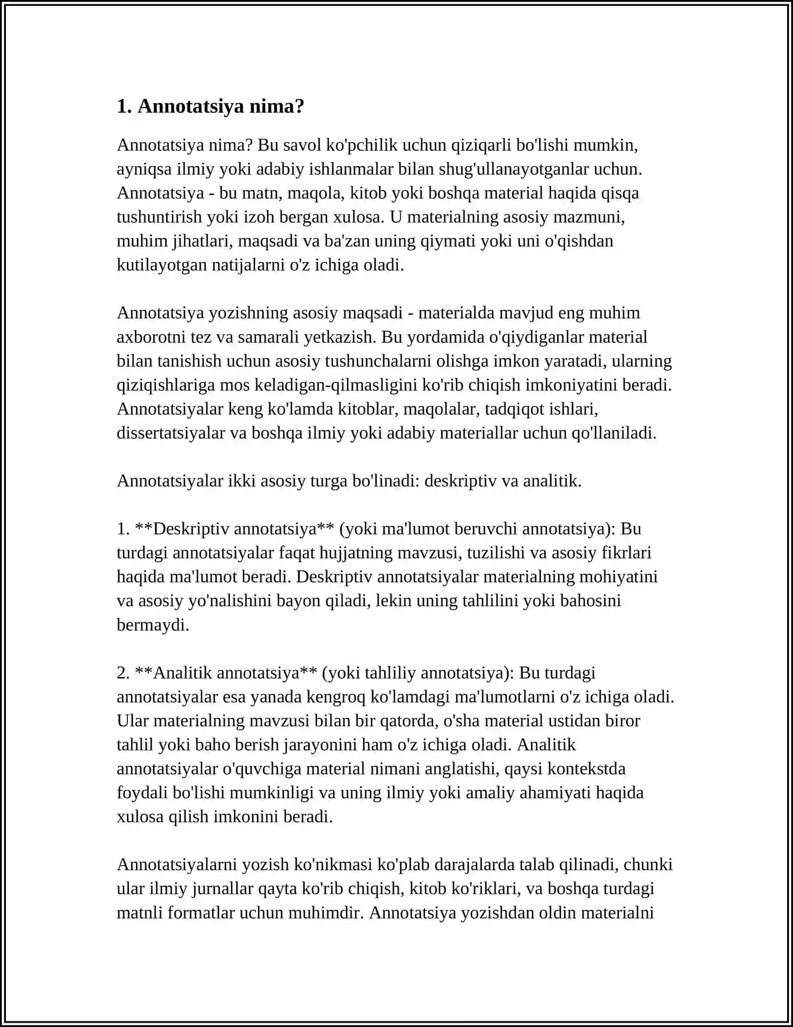 ANNOTATSIYA TAQRIZ YOZISH 4