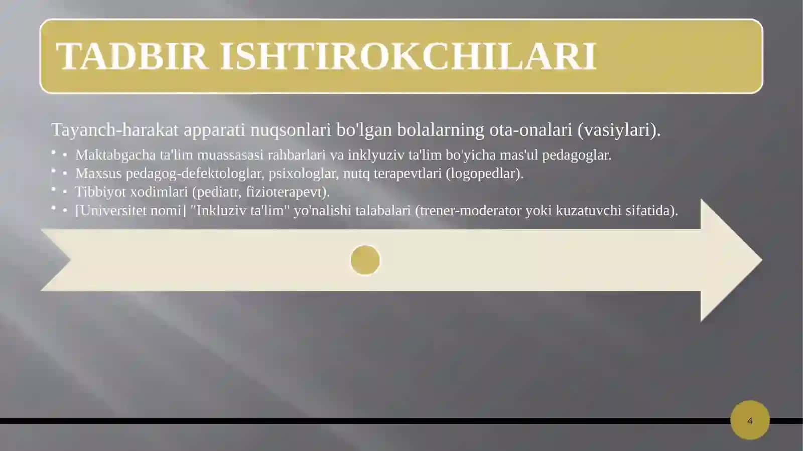 "MAKTABGACHA TA'LIM TASHKILOTI VA OILA HAMKORLIGI" 4