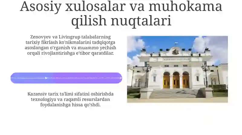 Tarix ta'limi amaliyotiga ta'siri 4