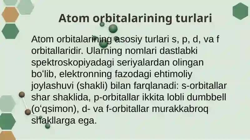 Atom orbitalari 4
