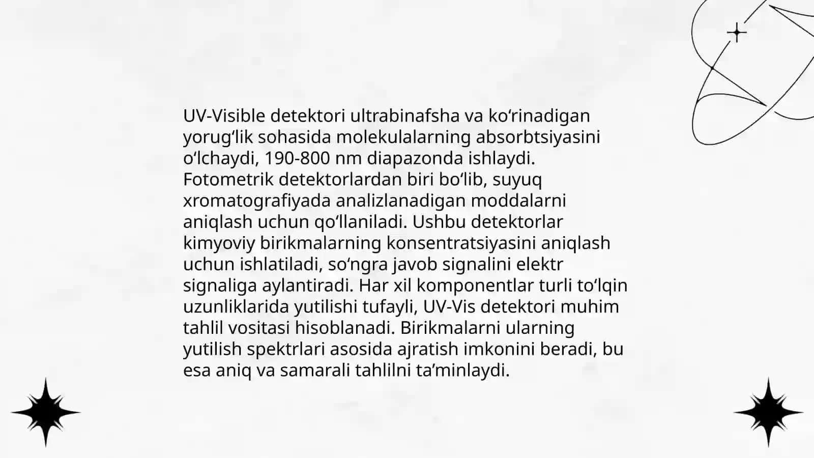 Suyuqlik xromotografiyasida qo'llaniladigan detektorlar va ularning turlari 4
