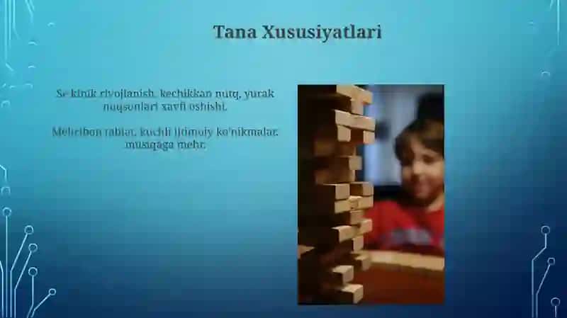Daun sindiromli bolalarning xususiyati 4
