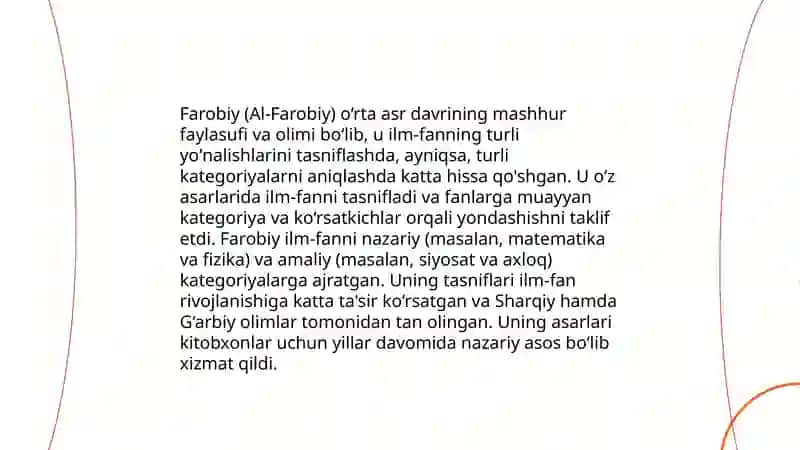 Aristotel Farobiy va Kantning ontologiyasida kategoriyalar tasnifini qiyosiy tahlil etish va farqlarini aniqlash 4