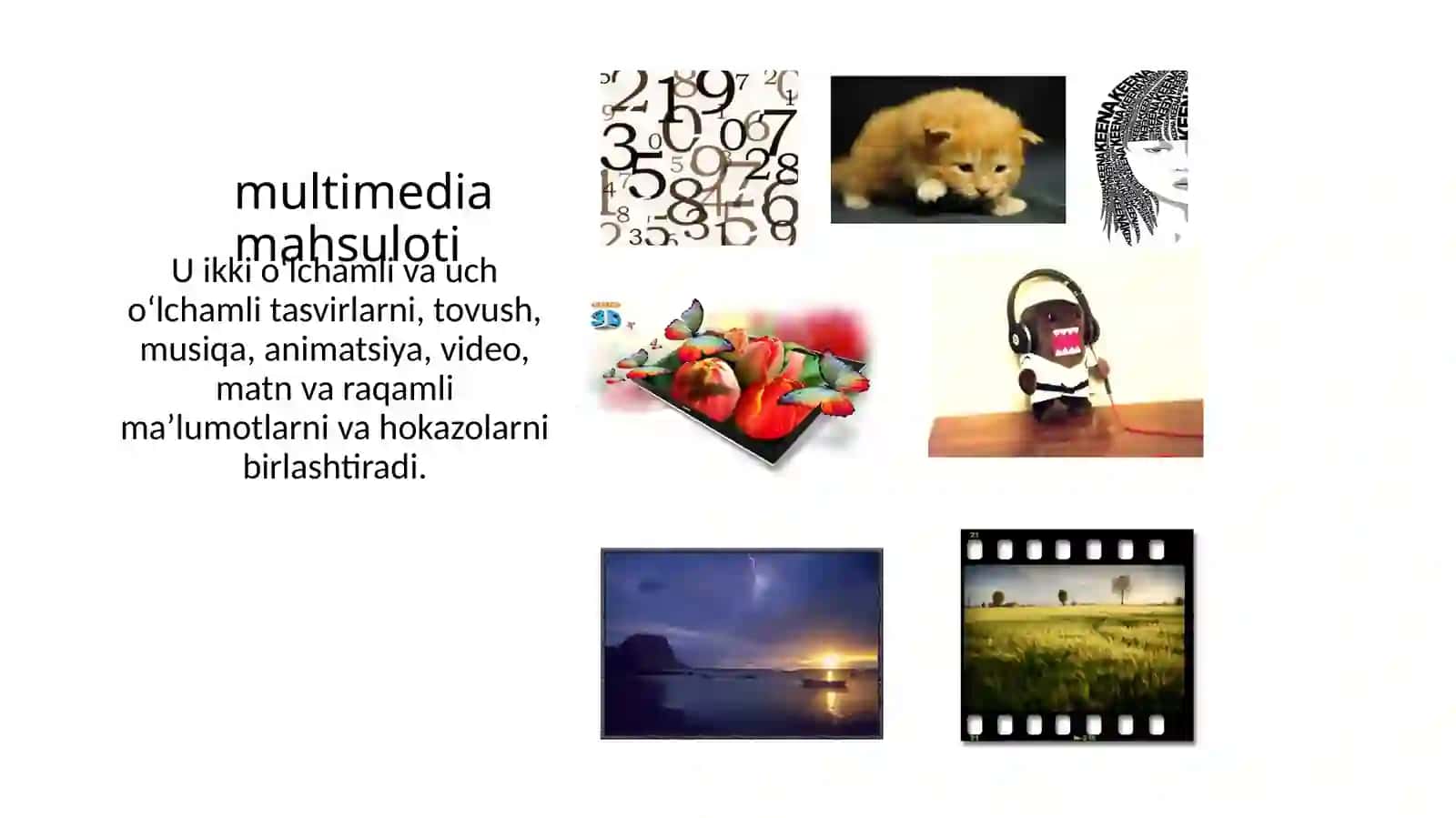 Мультимедиа технологияларининг асосий тушунчалари 4