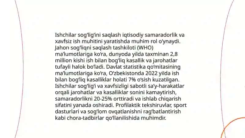 Zararli kasbdagi ishchilar uchun beriladigan davolovchi - profilaktik ovqatlanish haqida tushuncha 4