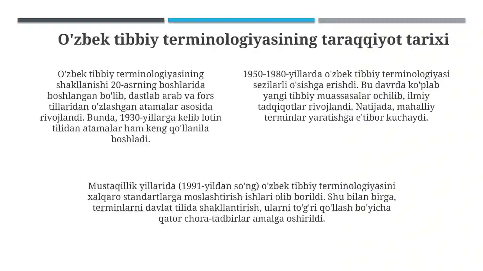 O'zbek tibbiy atamalarining taraqqiyot tarixi 4