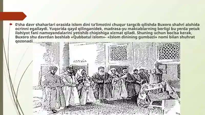 IX-XII asrlarda isliom dini va tasavvuf tariqatlari 4