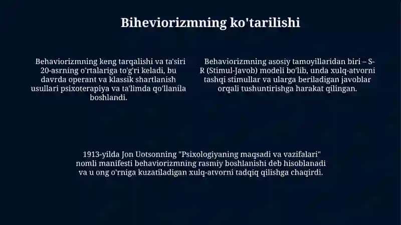 Psixologiyada eksperimental psixologiyaning rivojlanish tarixi 4