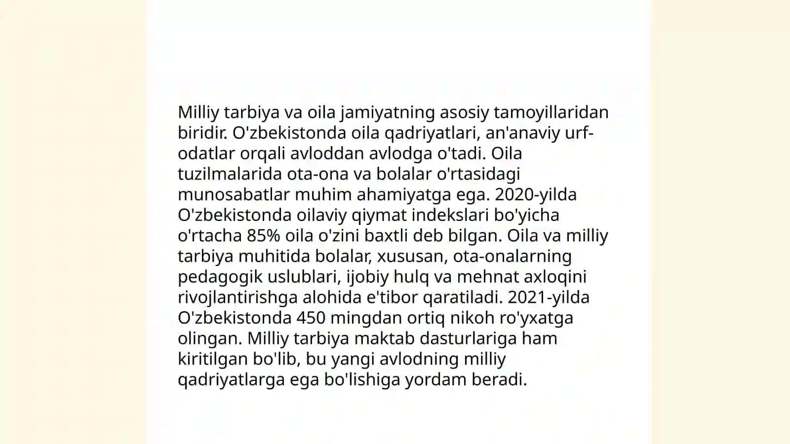 O‘zbek oilasi – milliy dunyoqarash manbai sifatida 4