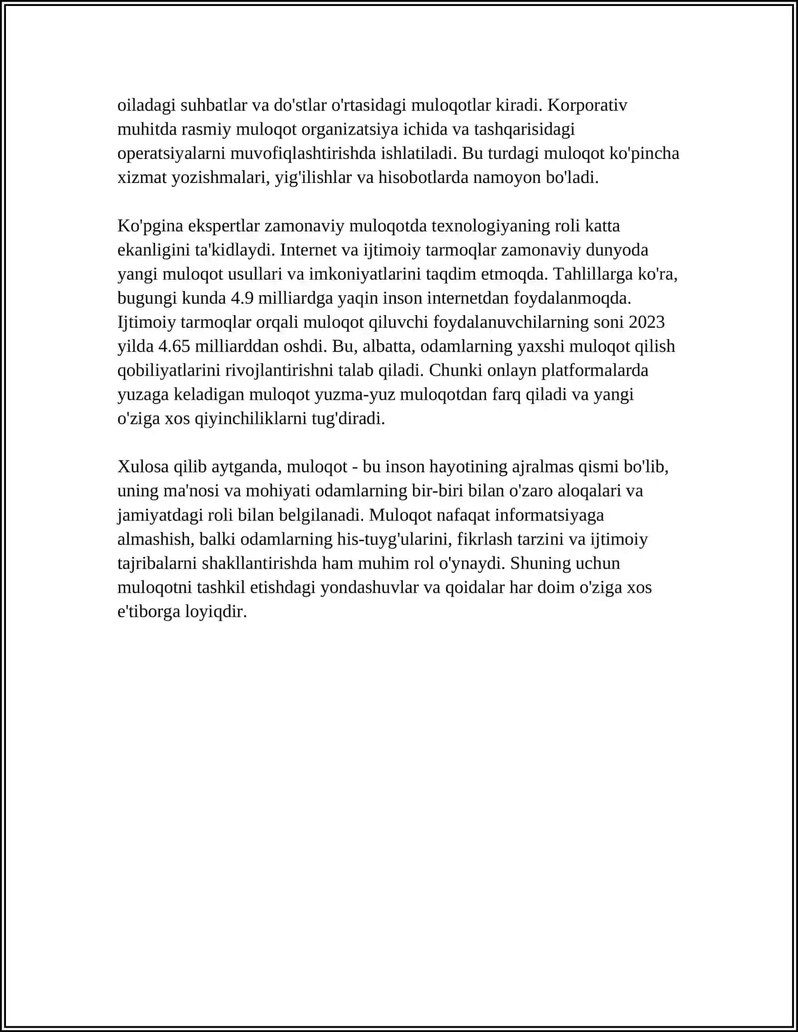 MULOQOT HAQIDA TUSHUNCHA 4