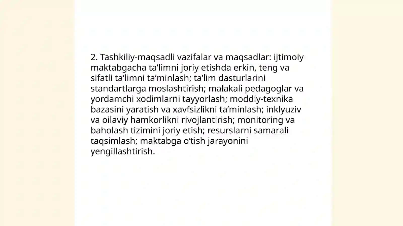 Ijtimoiy maktabgacha ta'limni tashkil etish vazifalari 4