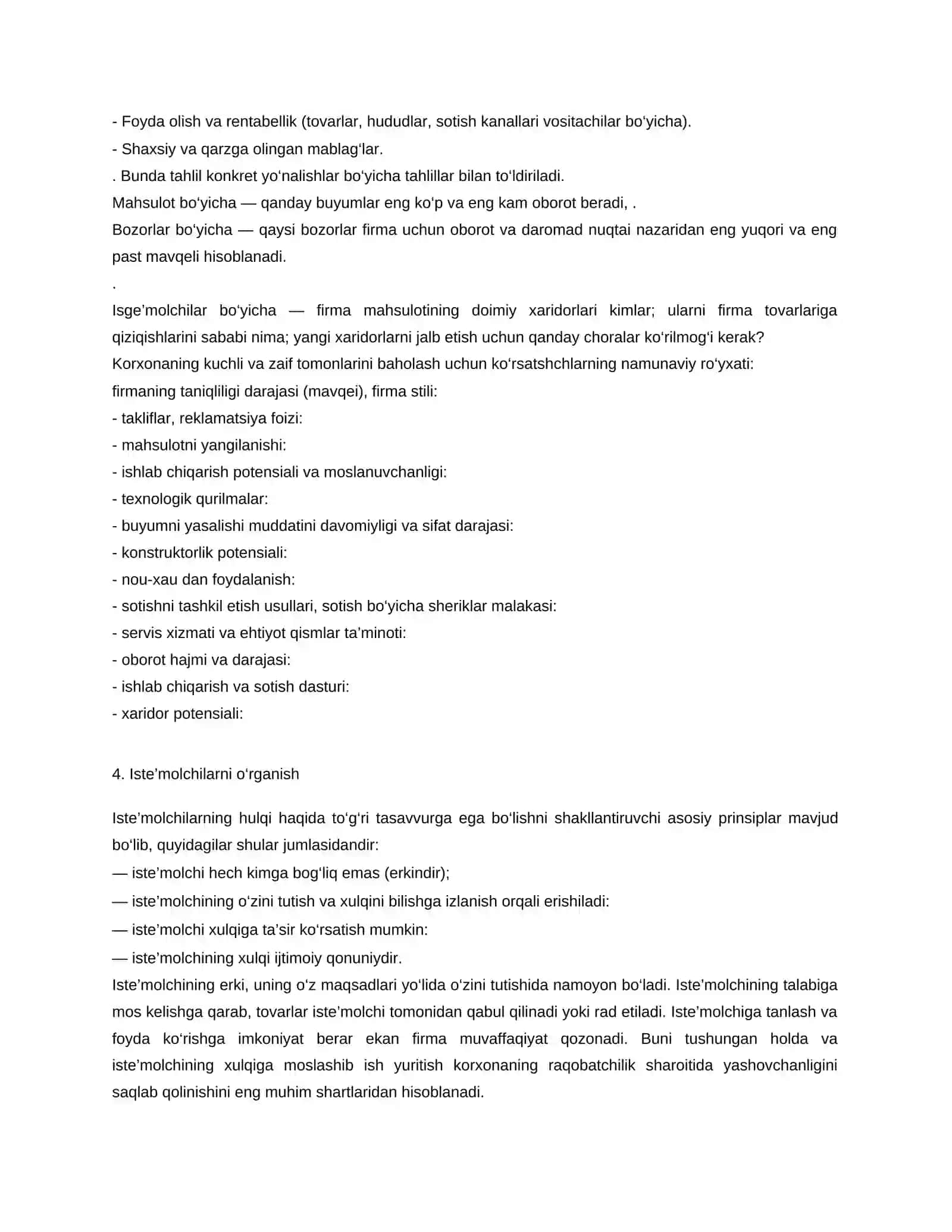 Marketing tadqiqotlari mohiyati va benchmarking 4