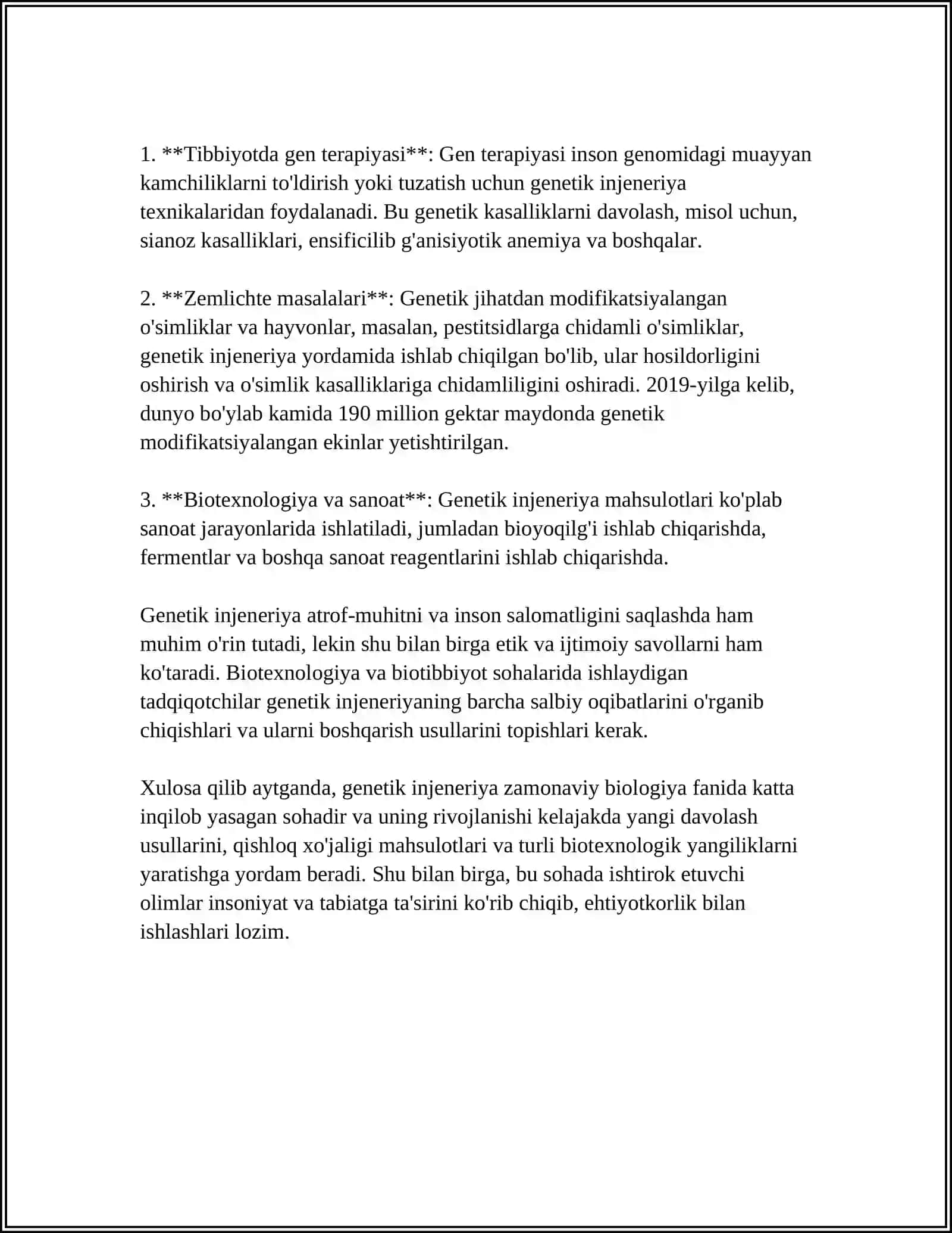 GENETIK INJENERIYA VA BIOTEXNOLOGIYA HAQIDA TUSHUNCHA 4