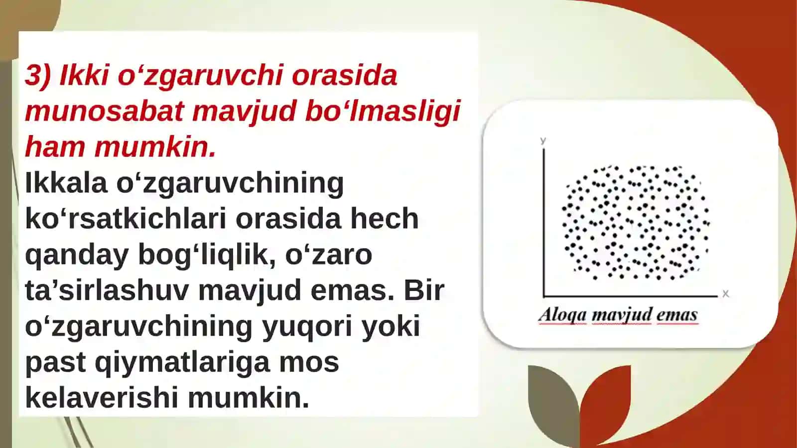 Korrelyatsion tahlil mezonlari 4