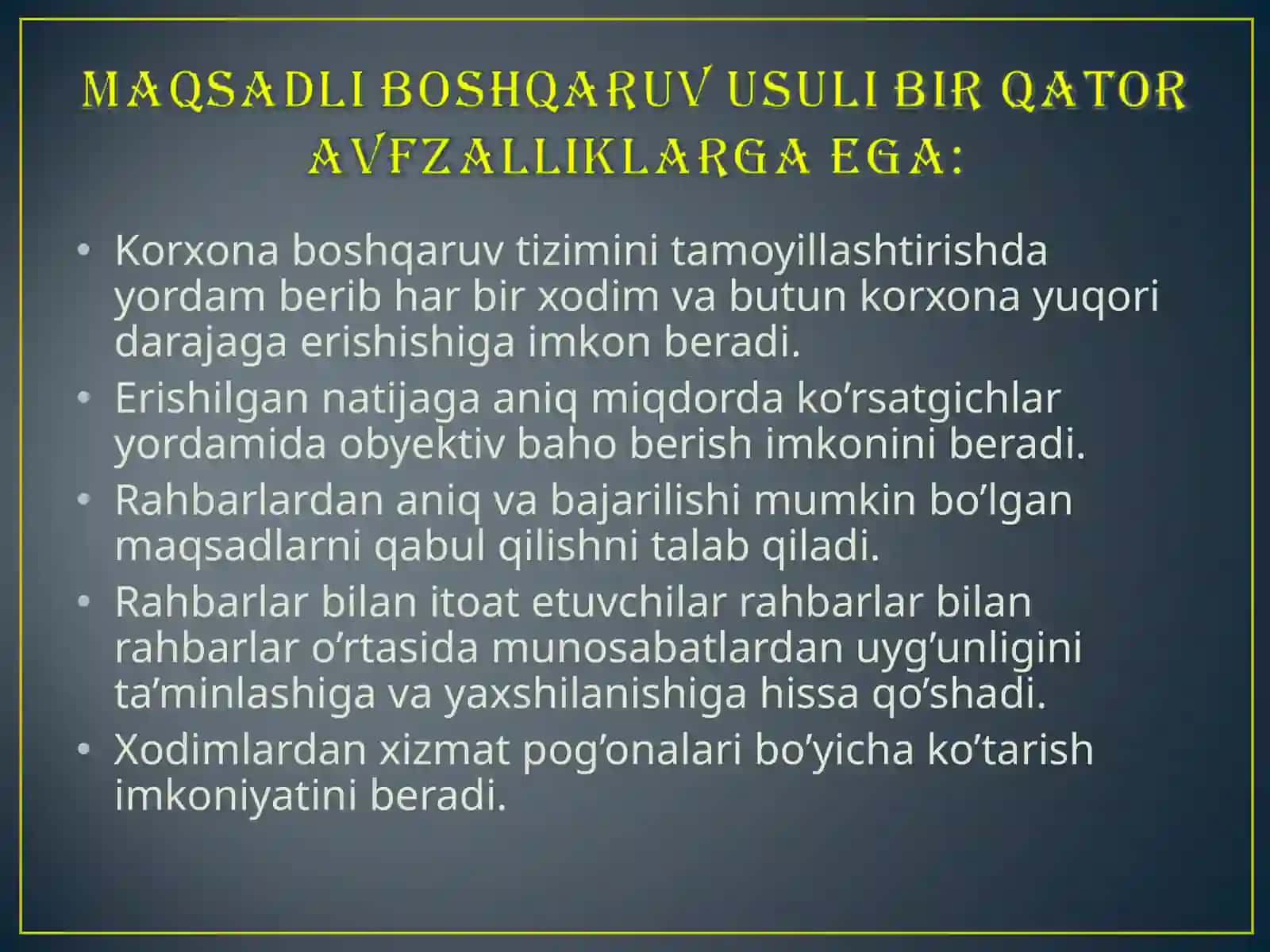 Menejment maqsadi va vazifalari 4