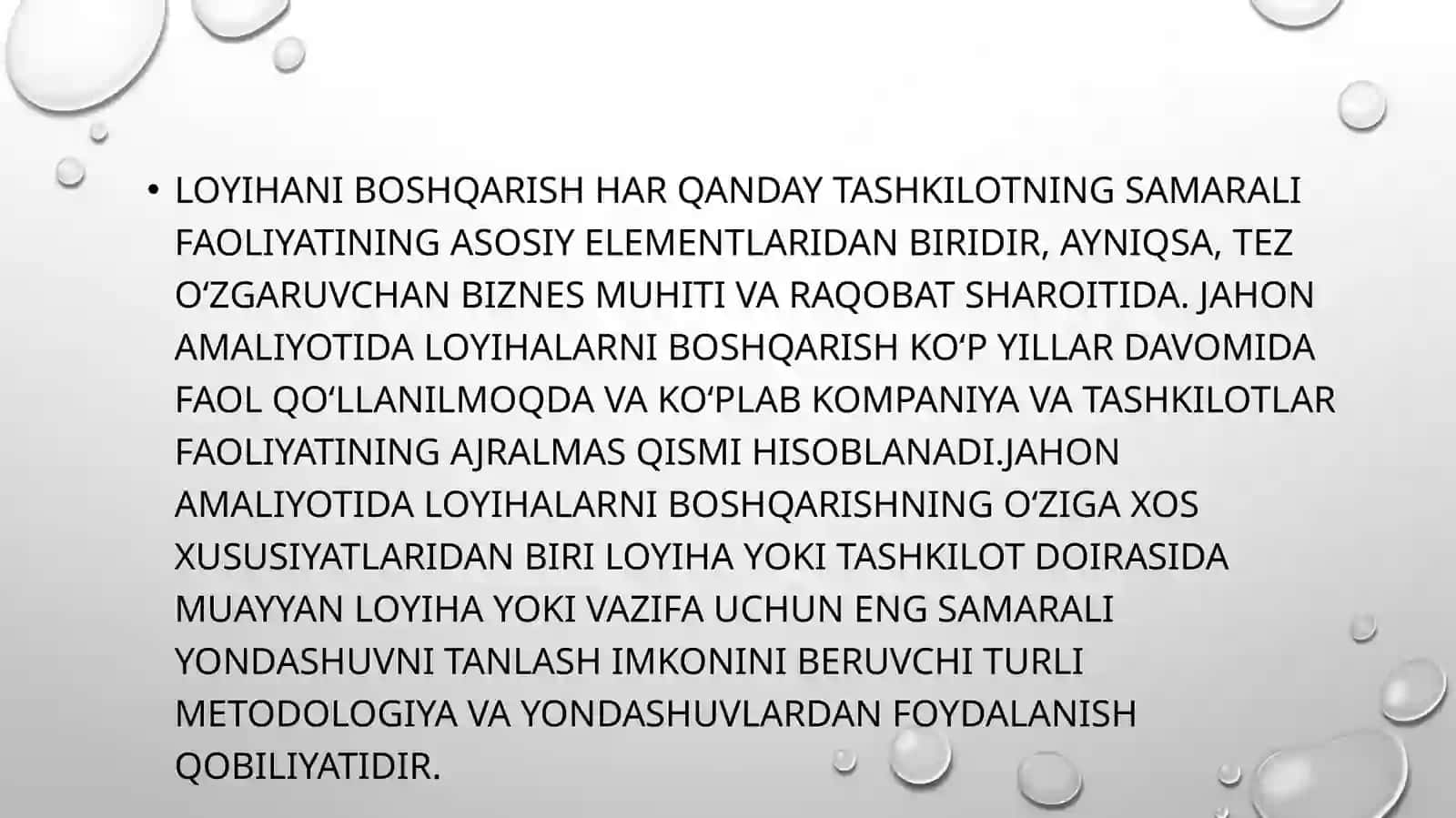 Loyiha resurslarini boshqarishning asosiy jarayonlari 4