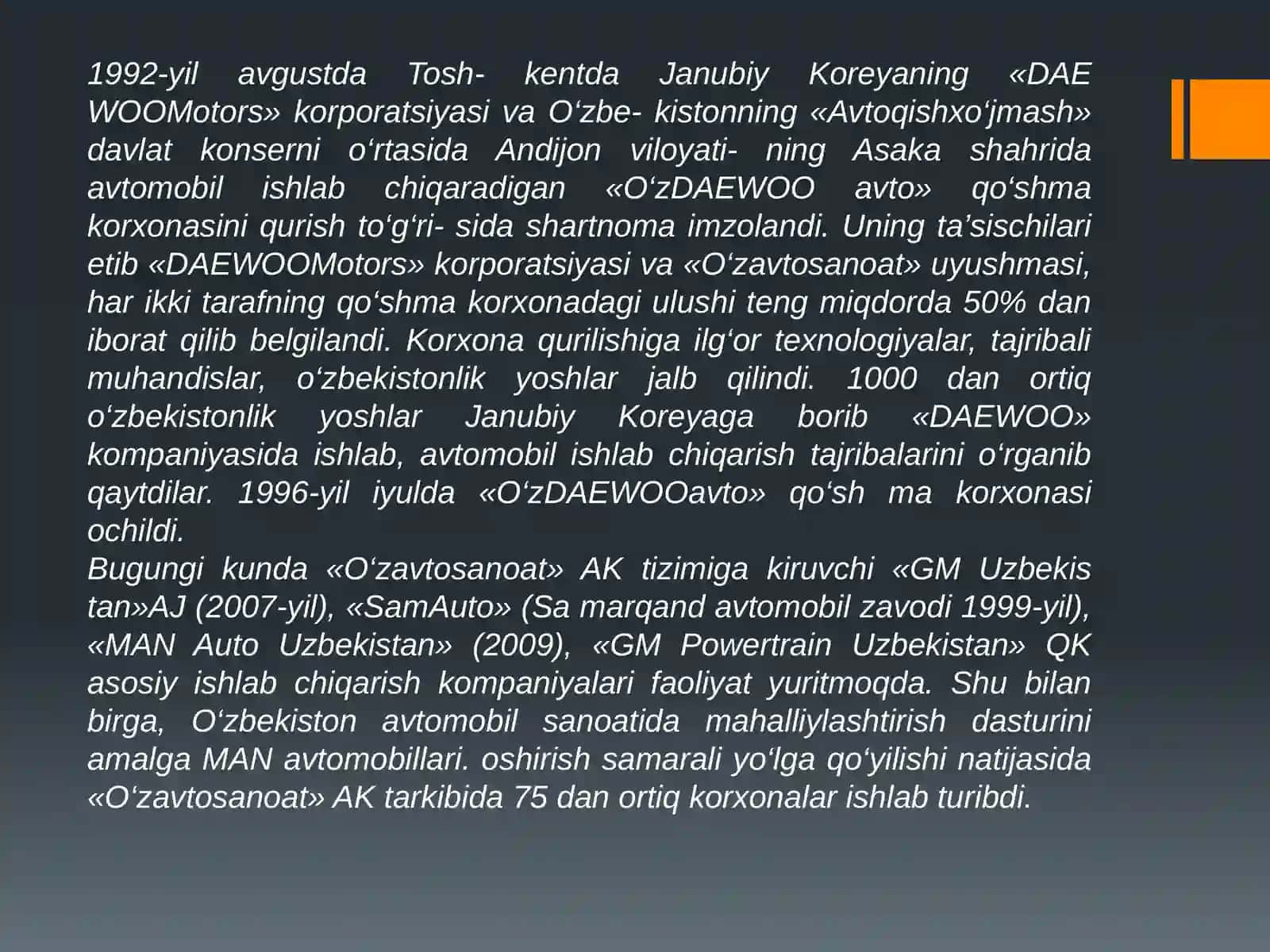 Mustaqillik yillarida qishloq xo‘jaligi va sanoat sohasidagi o‘zgarishlar 4