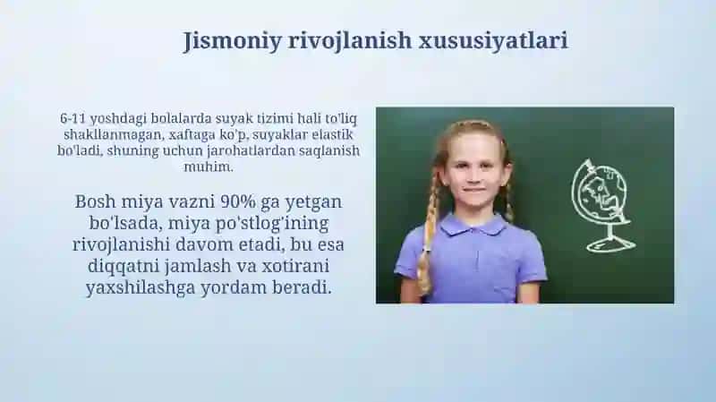 Kichik maktab yoshidagi oʻquvchilarning yosh davri xususiyatlari 4