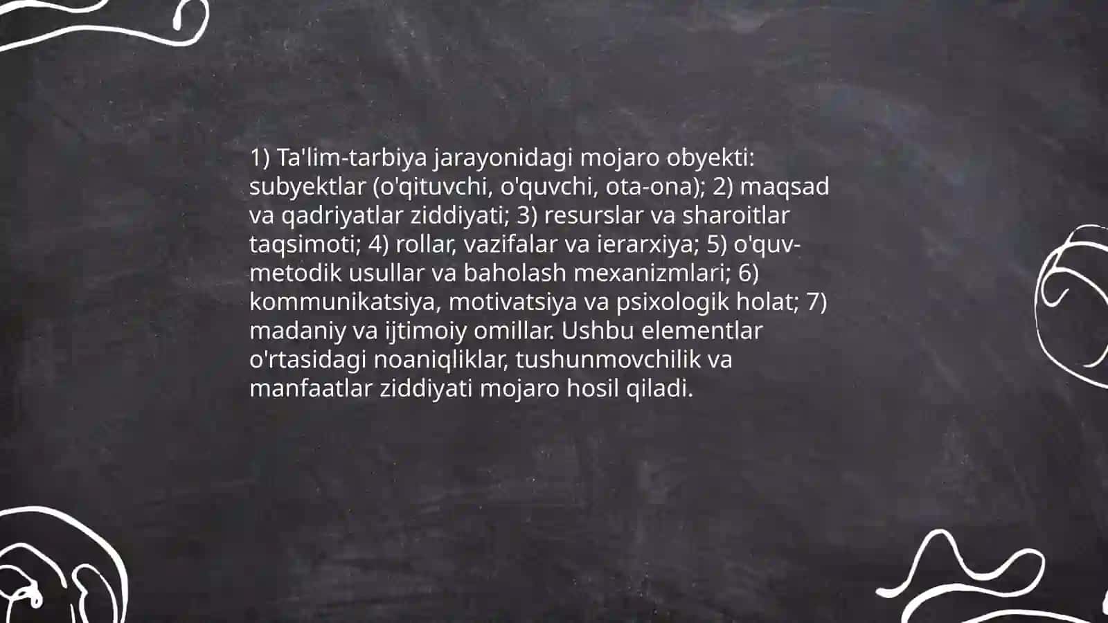 Pedagogik konfliktologiyaning mohiyati obyekti va predmeti 4