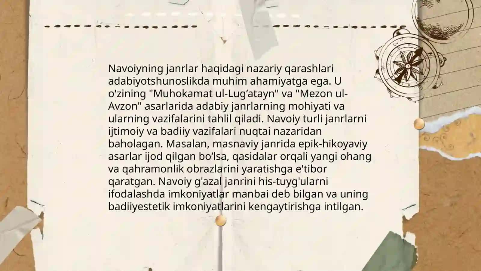 Alisher Navoiyning janrlar haqidagi qarashlari 4