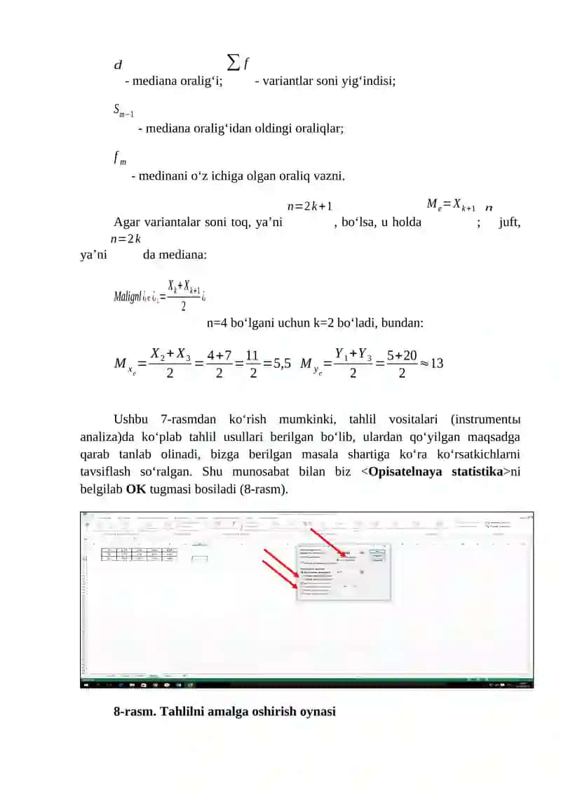 EKONOMETRIKADA EHTIMOLLAR NAZARIYASI VA MATEMATIK STATISTIKA 4