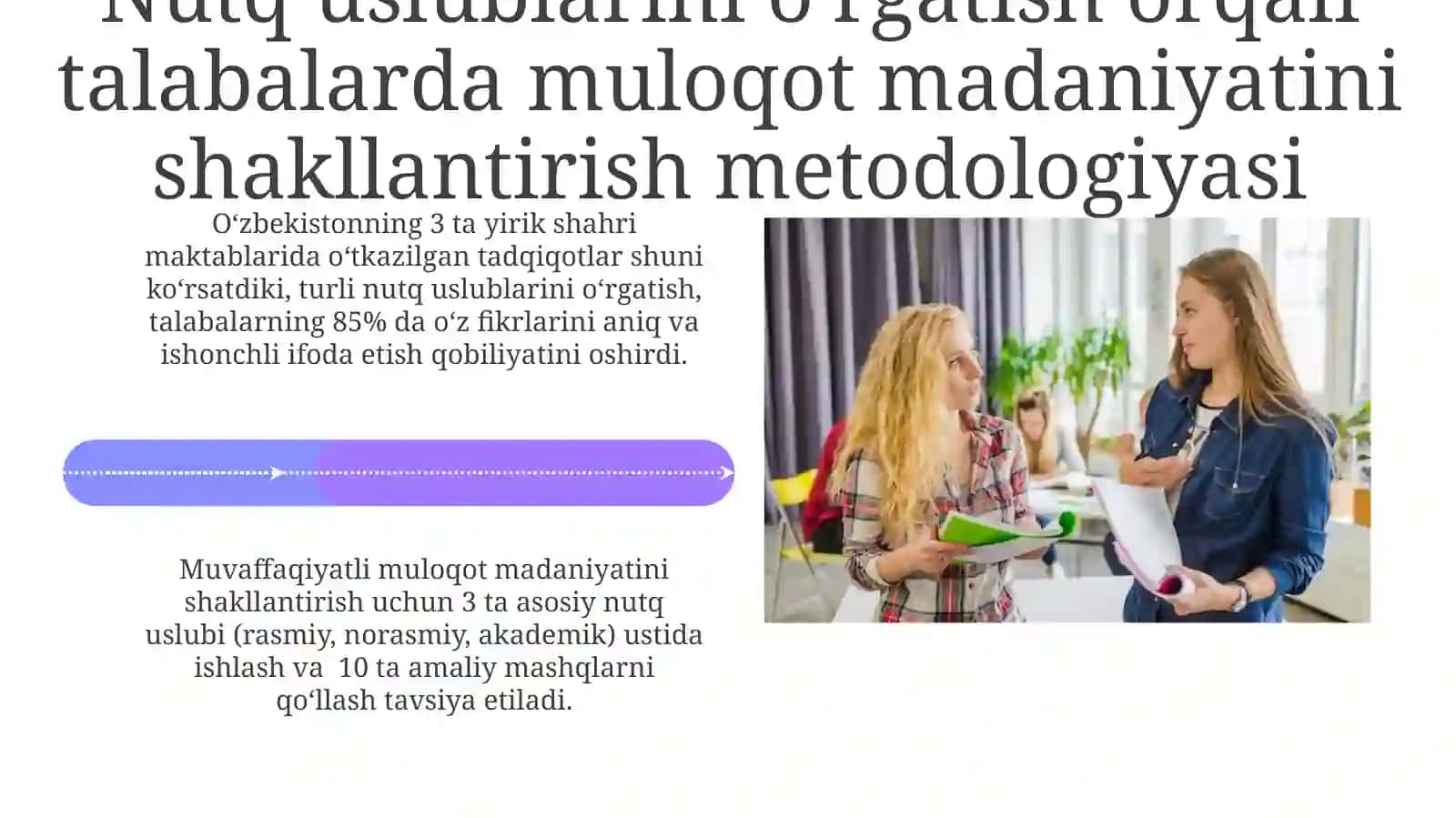 Nutq uslublarini o'qitish orqali o'quvchilarda muloqot madaniyatini shakllantirish metodikasi 4