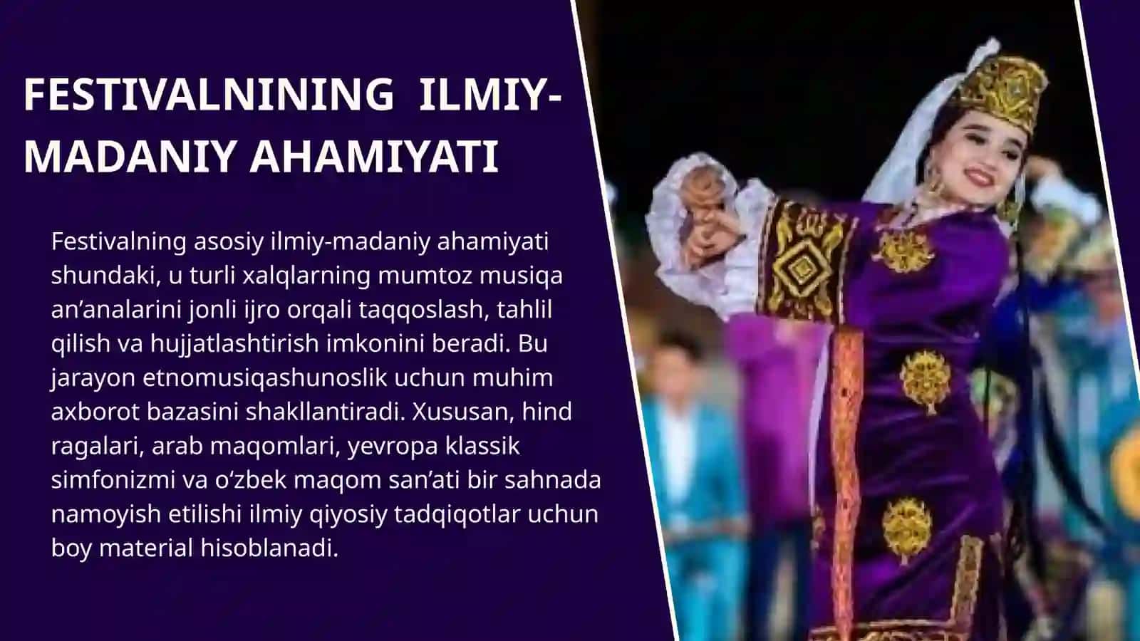 “SHARQ TARONALARI” XALQARO MUSIQA FESTIVALI DUNYO MUMTOZ MUSIQASINING AXBOROT MANBASI 4