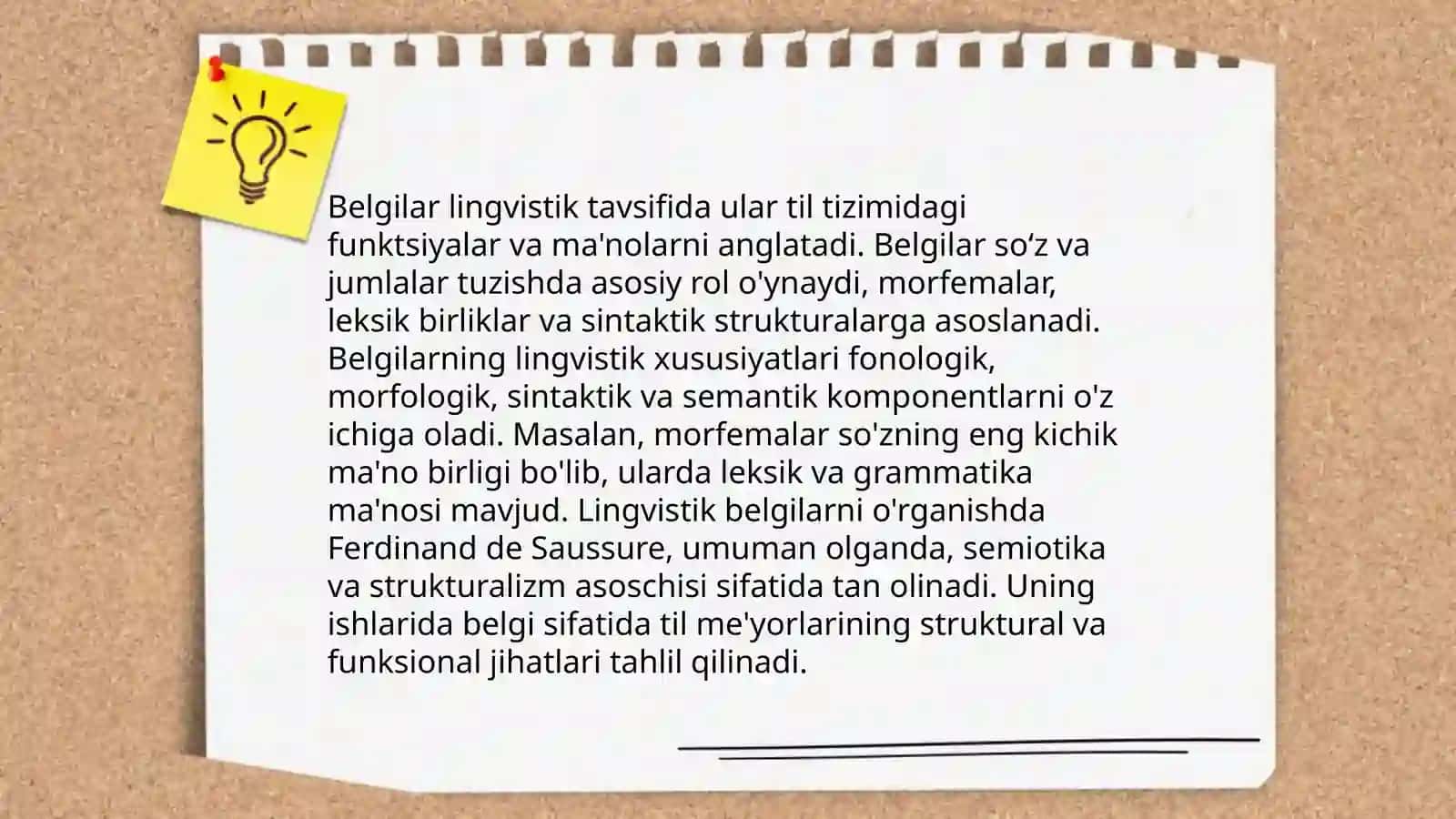 Tilning belgi sifatidagi tavsifi 4