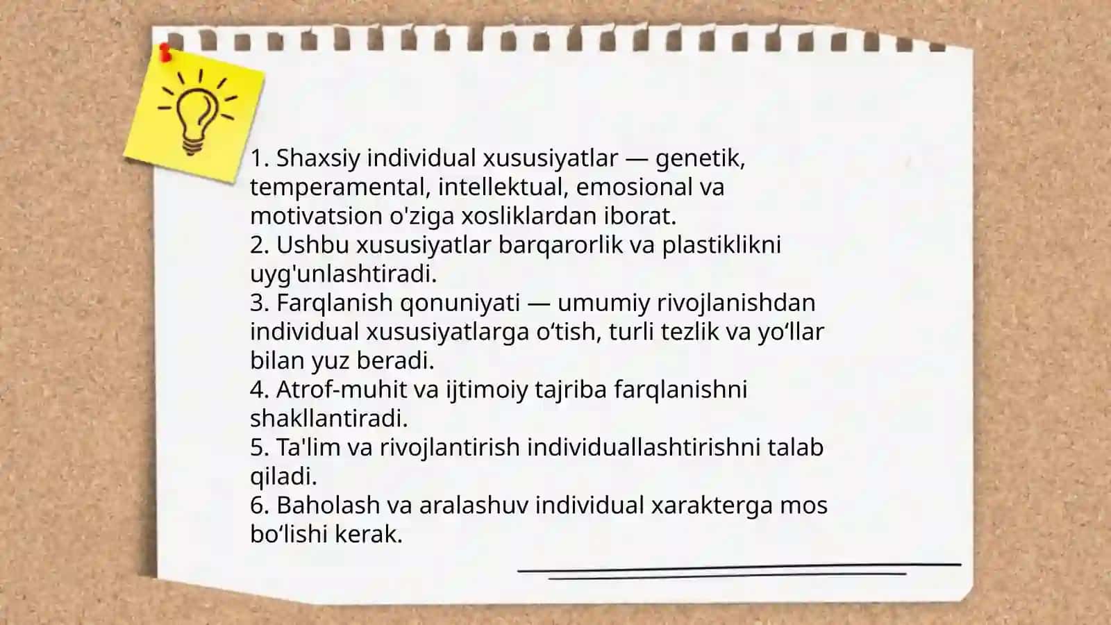 Psixik rivojlanishning asosiy qonuniyatlari 4