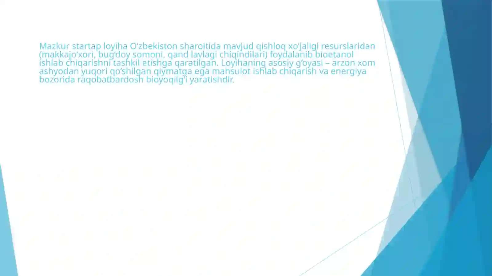 Bioetanol ishlab chiqarish texnologiyasi 4