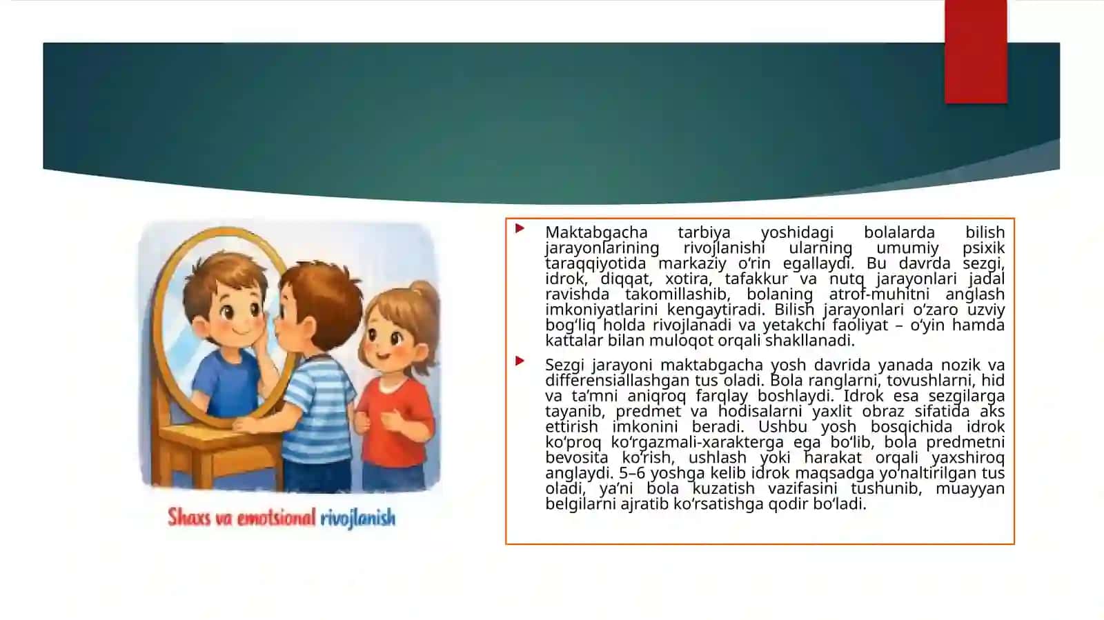 Maktabgachatarbiyayoshdavridagibolalarningpsixikrivojlanishixususiyatlari 4