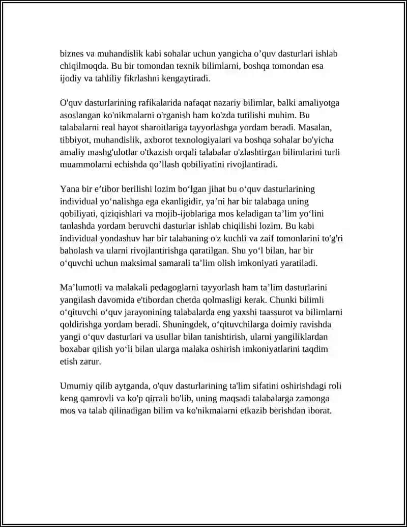 TAʼLIMNI ISLOH QILISHDA OʼQUV DASTURLARINING AHAMIYATI 4