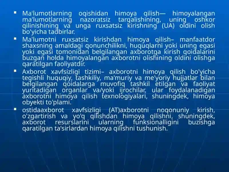 Korxona faoliyatida axborot xavfsizligi 4