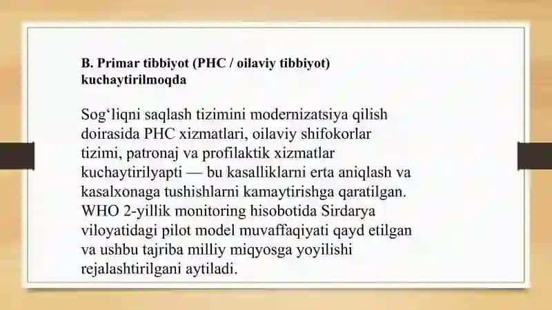O'zbekiston Respublikasida tibbiy xizmatlar bozorining rivojlanish xususiyatlari 4