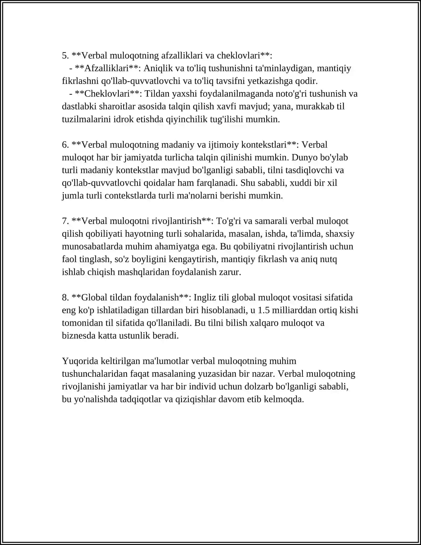 PATSIENT BILAN VERBAL VA NOVERBAL MULOQOT KO'NIKMALARI 4